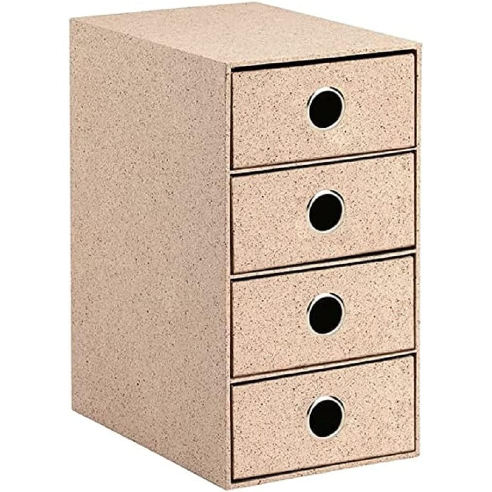 295903 - RÖSSLER SOHO Kuti letre me 4 sirtarë, Organizues tavoline zyre, 18 x 25 x 32 cm, Ngjyra: Kafe