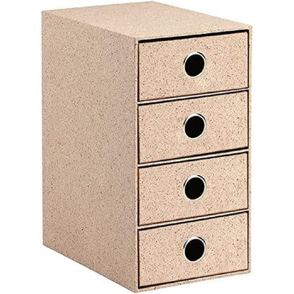 295903 - RÖSSLER SOHO Kuti letre me 4 sirtarë, Organizues tavoline zyre, 18 x 25 x 32 cm, Ngjyra: Kafe