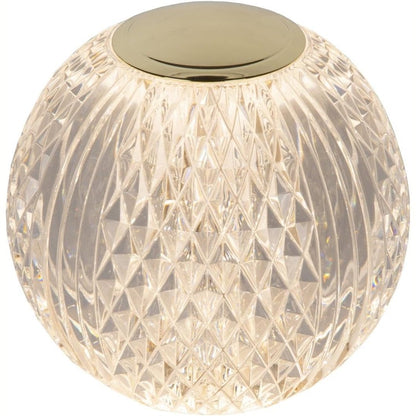 226212 - LUCIDE CINTRA - Llambë Tavoline e Rikarikueshme - Ø 11 cm - LED 1x2W 2700K - Transparente