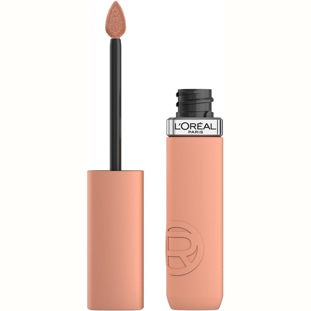298699 - L'ORÉAL PARIS Buzëkuq i lëngshëm, ngjyrë intensive, formulë mat që zgjat gjatë, me acid hialuronik, rezistent ndaj njollave, ngjyra: 100, përfundim përrallor