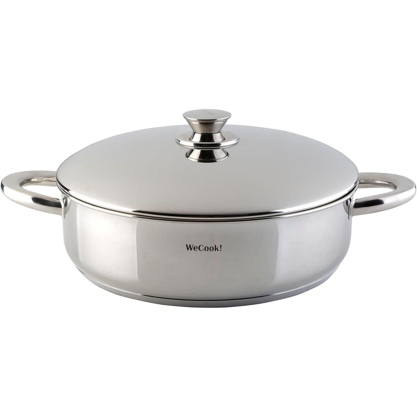 250450 - TENXHERË GATIMI PREJ INOKSI ME FUQI TË ULËT ME KAPAK, Diametër 26 cm