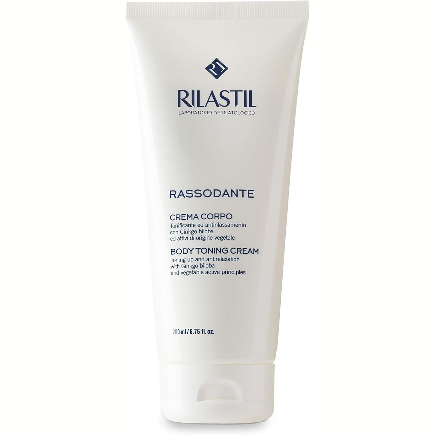 271507 - RILASTIL Krem Trupi Forcues, 200 ml, Trajtim Hidratues dhe Forcues, Kundër Varjes së Lëkurës, me Ginkgo Biloba, Pa Parfum
