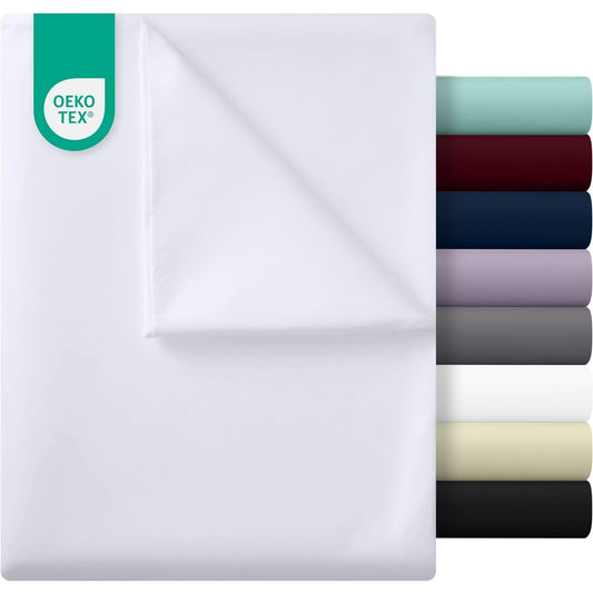 216547 - Utopia Bedding Çarçaf pa Elastik 167x243cm, I Certifikuar Oeko-TEX, Poliester i butë