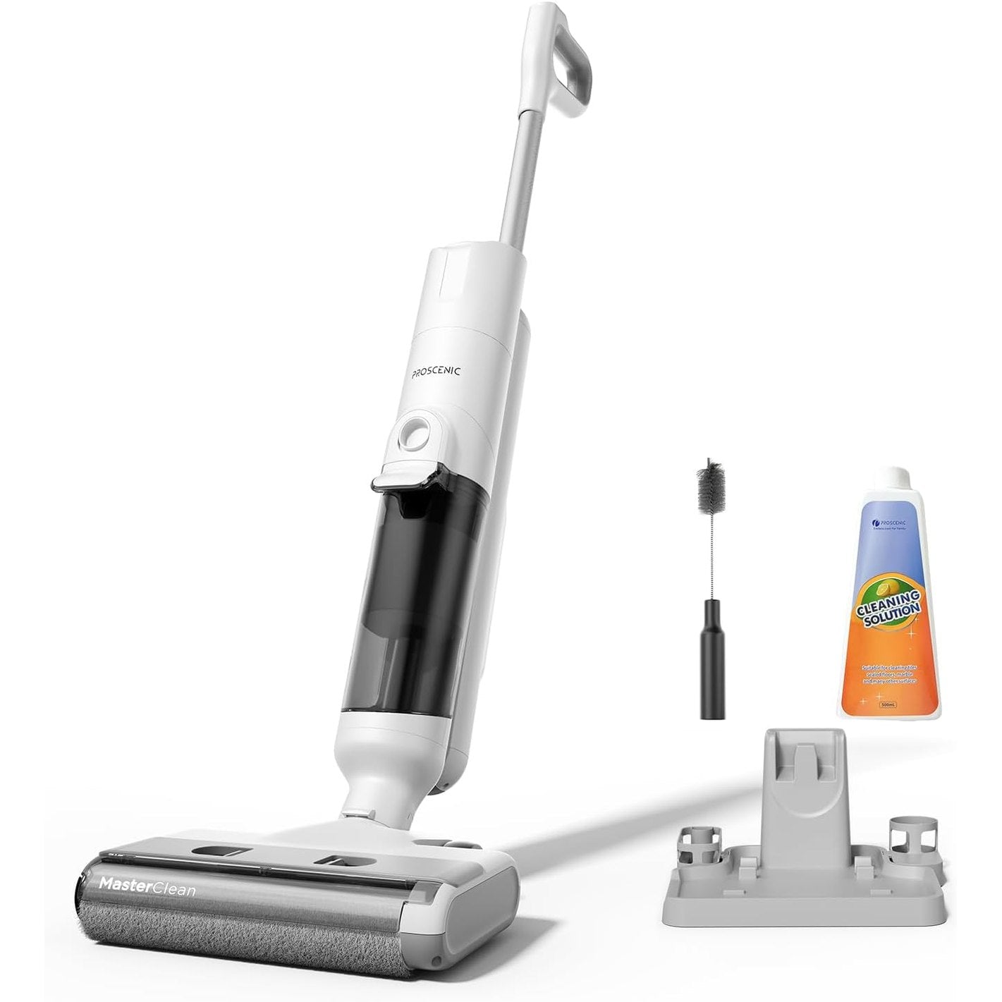 144091 - PROSCENIC Fshesë me Korrent Pa Tel F10 Pro e Bardhë, Për Lagësht dhe Tharje, Kapaciteti 1.15L, Rezerva 62 Decibel, me 3 Shpejtësi