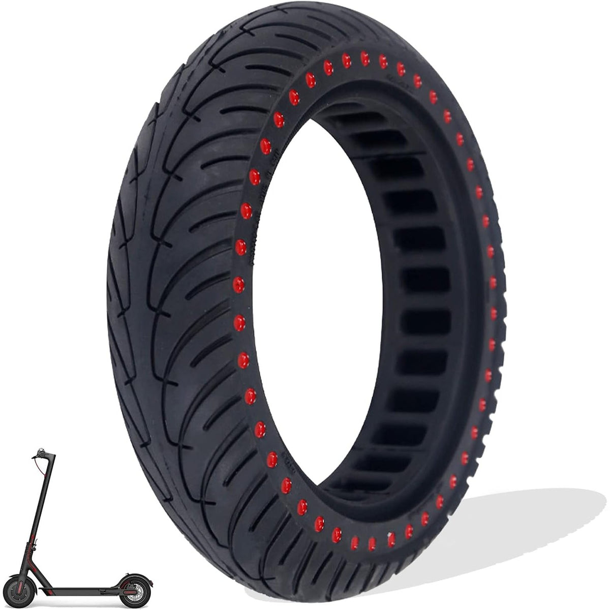 335032 - ALOSKART Skuter elektrik me goma të ngurta 8.5 inç për Xiaomi M365 1S