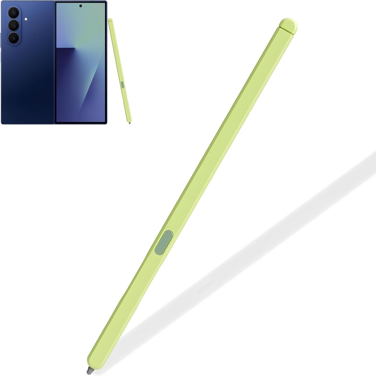 273520 - Zëvendësues i S Pen për Samsung Galaxy Z Fold 7, i pajtueshëm me lapsin Galaxy Z Fold 7 Pen Fold Edition + majat zëvendësuese (pa Bluetooth), jeshile