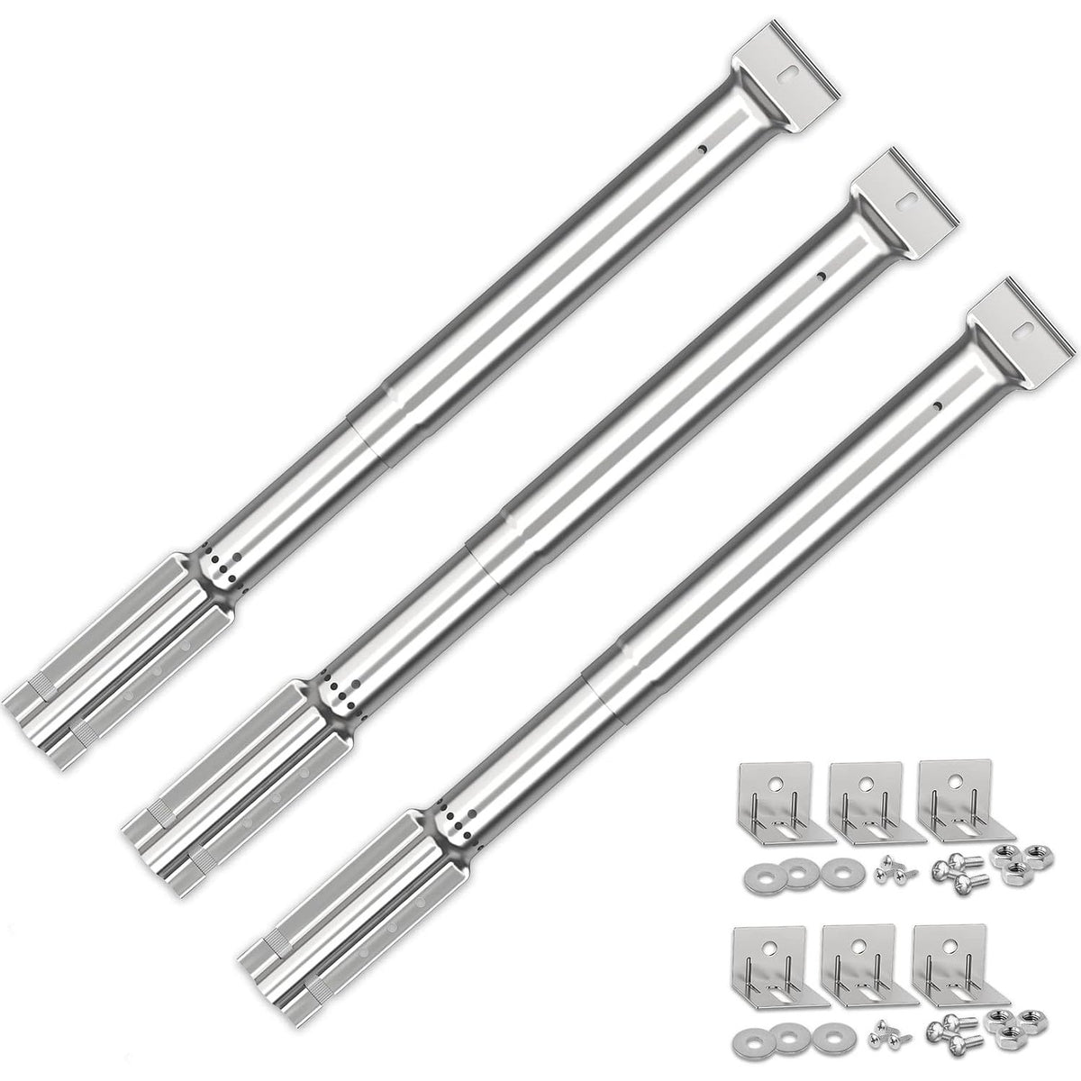 314395 - FirePlus Djegës Universal 30.8 deri në 44.9 cm, për Barbecue me Gaz, Pjesë Zëvendësuese, Pako me 3 copë