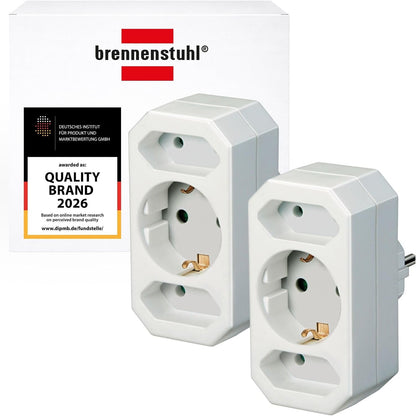 310543 - BRENENSTUHL Adaptues me 2 priza, përshtatës me 3 priza