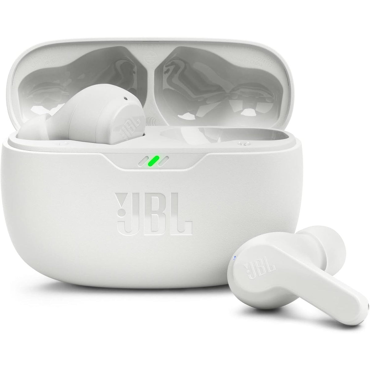 276473 - JBL Wave Beam, Kufje pa Tel në Vesh, Rezistencë ndaj Ujit IP54 dhe IPX2, Thirrje Pa Duar, Jetëgjatësi Baterie 32 Orë, E Bardhë