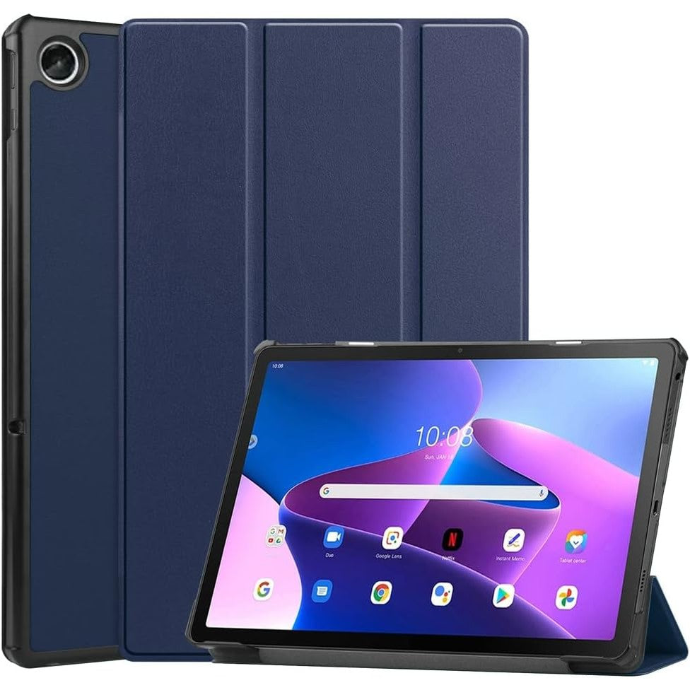 274153 - Custer Mbrojtëse Kepuch për Lenovo Tab M10 Plus Gen 3 TB-125F/128F, Mbulesë mbrojtëse prej lëkure PU Smart për Lenovo M10 Plus Gen 3 TB-125F/128F - Blu
