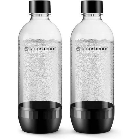 262645 - SODASTREAM Classic – 2 shishe uji të ripërdorshme 1 L, të sigurta për larje në enëlarëse, të pajtueshme me Gaia, Spirit, Terra, E-Terra, Art, Enso, Power, Cool, Easy, One Touch, Genesis.