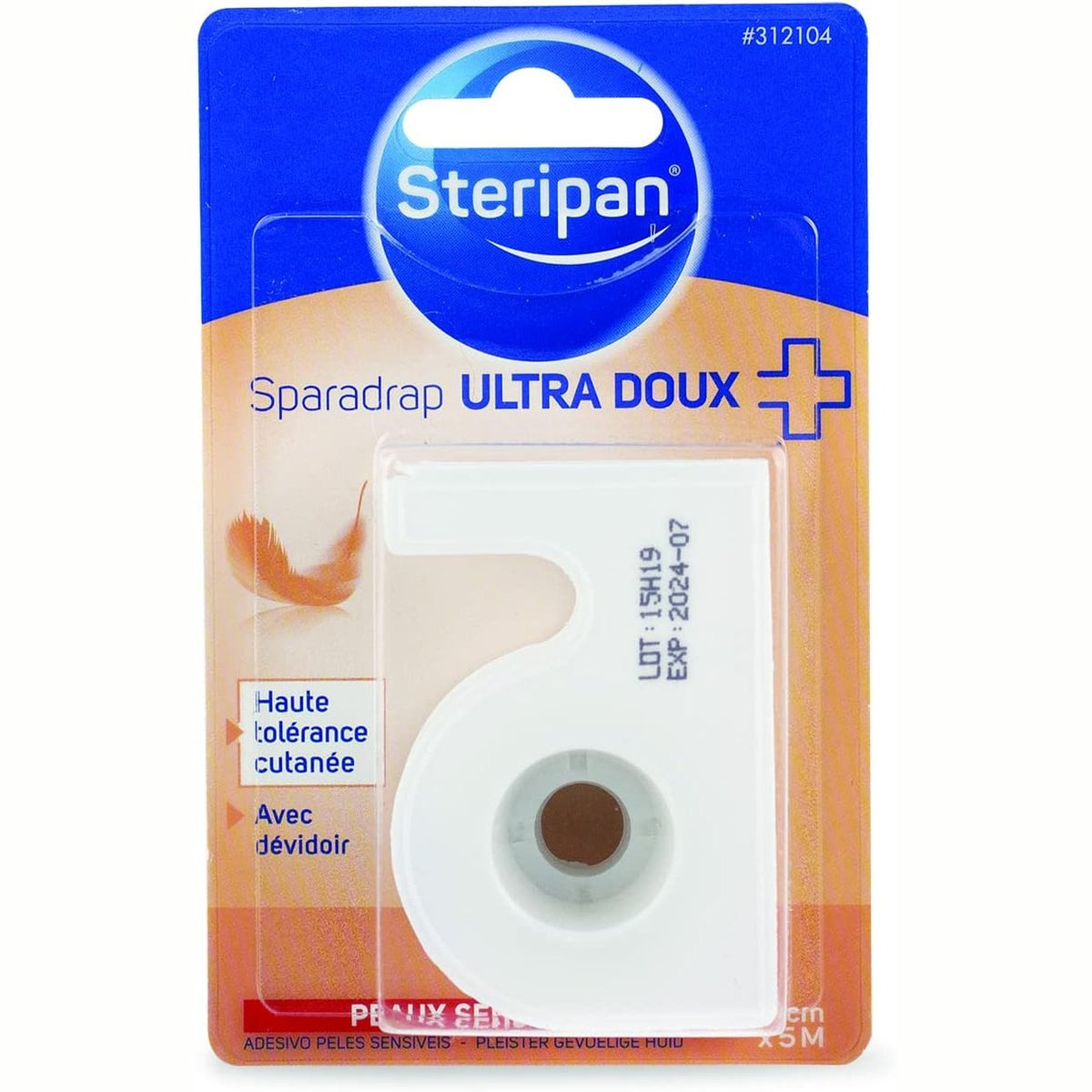 301507 - STERIPAN Shirit Ngjitës Ultra i Butë, 2.5cm x 5m, Tolerancë e Lartë ndaj Lëkurës, Me Dozator, për Lëkurë të Ndjeshme
