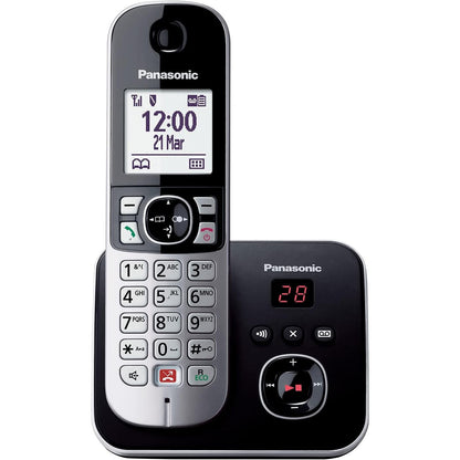 295116 - PANASONIC KX-TG6861GB, Telefon pa tel, sekretari telefonike, identifikim thirrësi, bllokim thirrjeve, thirrje pa duar, ekran LCD, i zi
