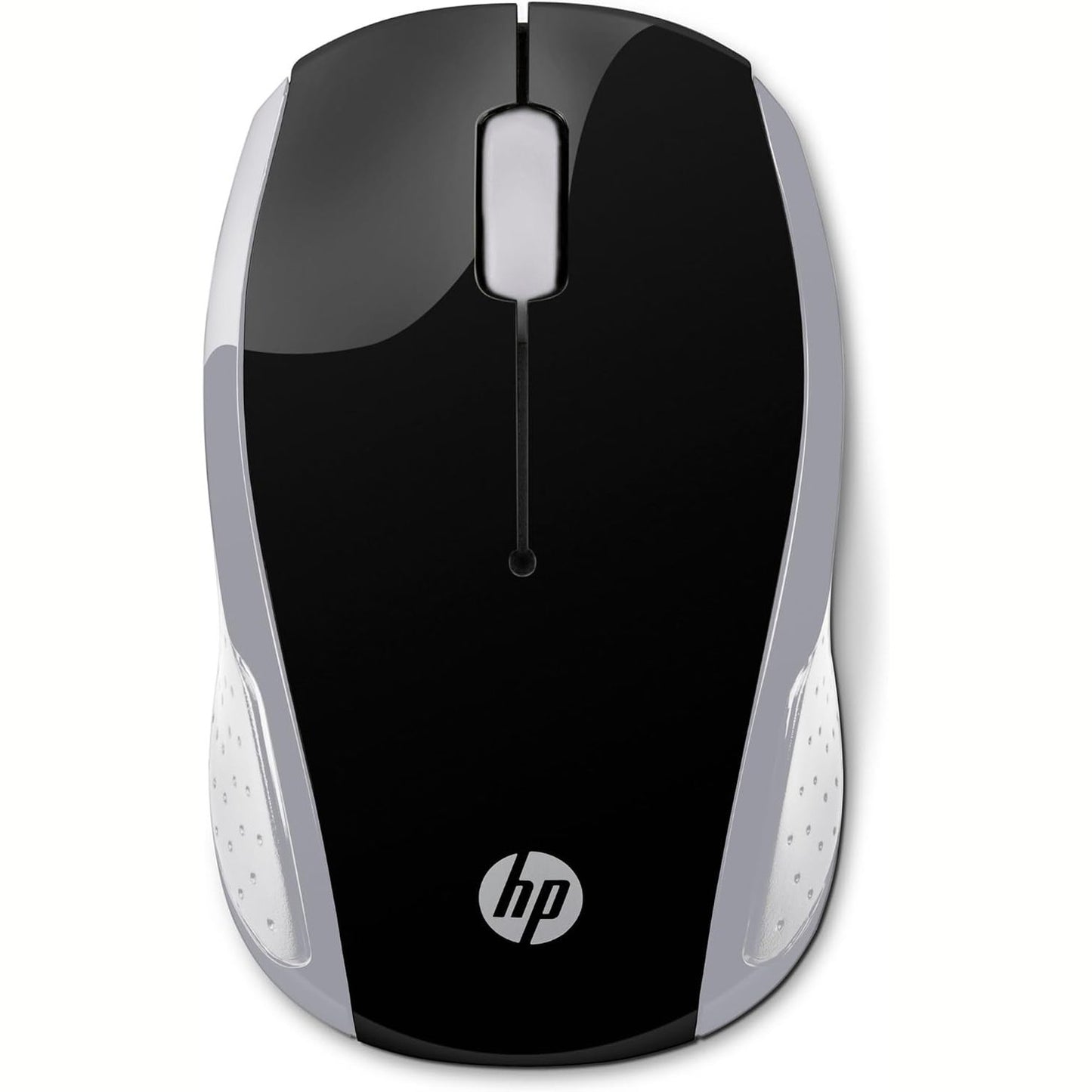 269258 - HP Maus pa tel 200 (2HU84AA) (1000 dpi, 3 butona, rrotë lëvizëse, dongle USB) i zi / argjendtë