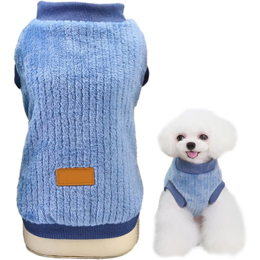 211708 - BLUZË BLU PËR KAFSHË SHTËPIAKE nga material jo i endur, e përshtatshme për Kotele dhe Këlyshë Qenushësh