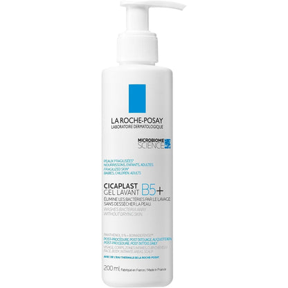 321639 - LA ROCHE-POSAY Cicaplast Lavant B5, xhel pastrues me shkumë, 200 ml, për trupin, fytyrën, duart dhe zonat intime, qetësues dhe hidratues