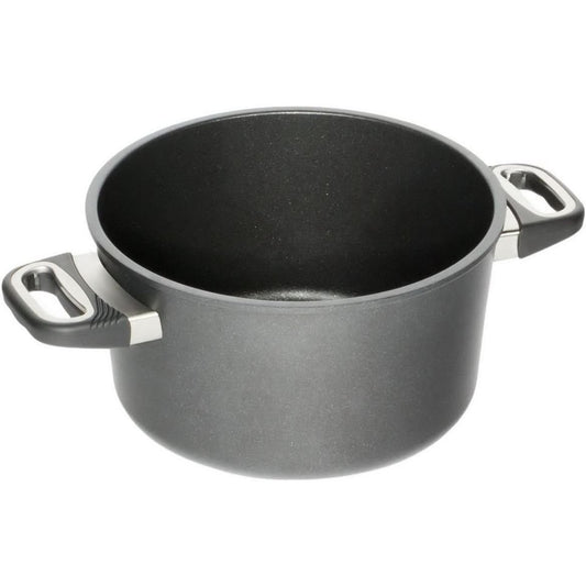 183092 - AMT - Enë prej Alumini me Gjysmë për Soba me Induksion, Diametri/Lartësia e sipërme 24cm/14cm
