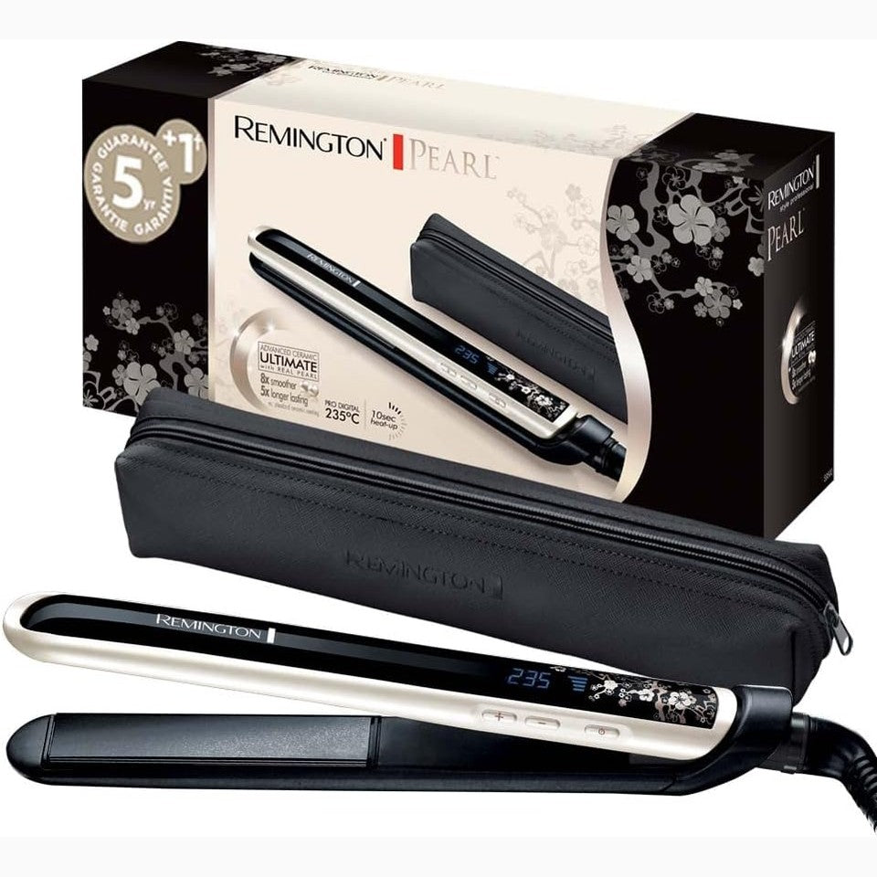 316003 - REMINGTON Pjastër flokësh S9501, Profesional, me shtresë qeramike, pllaka 110 mm, ngrohje 150-235°, ngrohje e shpejtë.