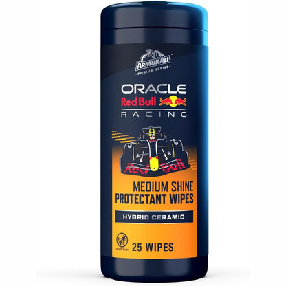 289335 - Seria Armor All Podium, Pastrues i panelit të brendshëm të makinës, 25 peceta mbrojtëse XL, teknologji qeramike SiO2, Oracle Red Bull Racing Edition