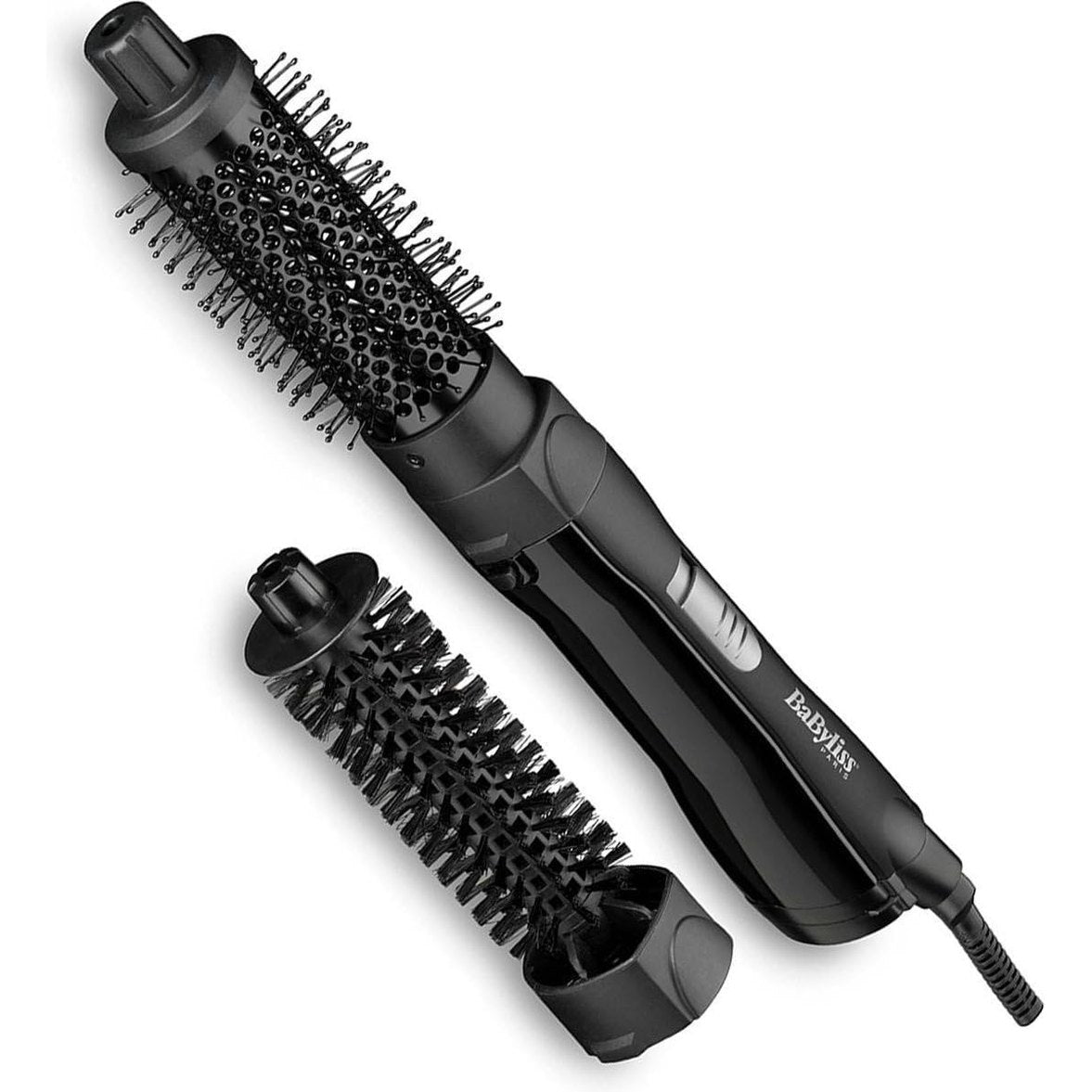 316601 - BABYLISS Furçë me ajër të nxehtë AS82E - 800W, aksesorë 30 mm dhe 20 mm, funksion goditjeje me ujë të ftohtë, e zezë