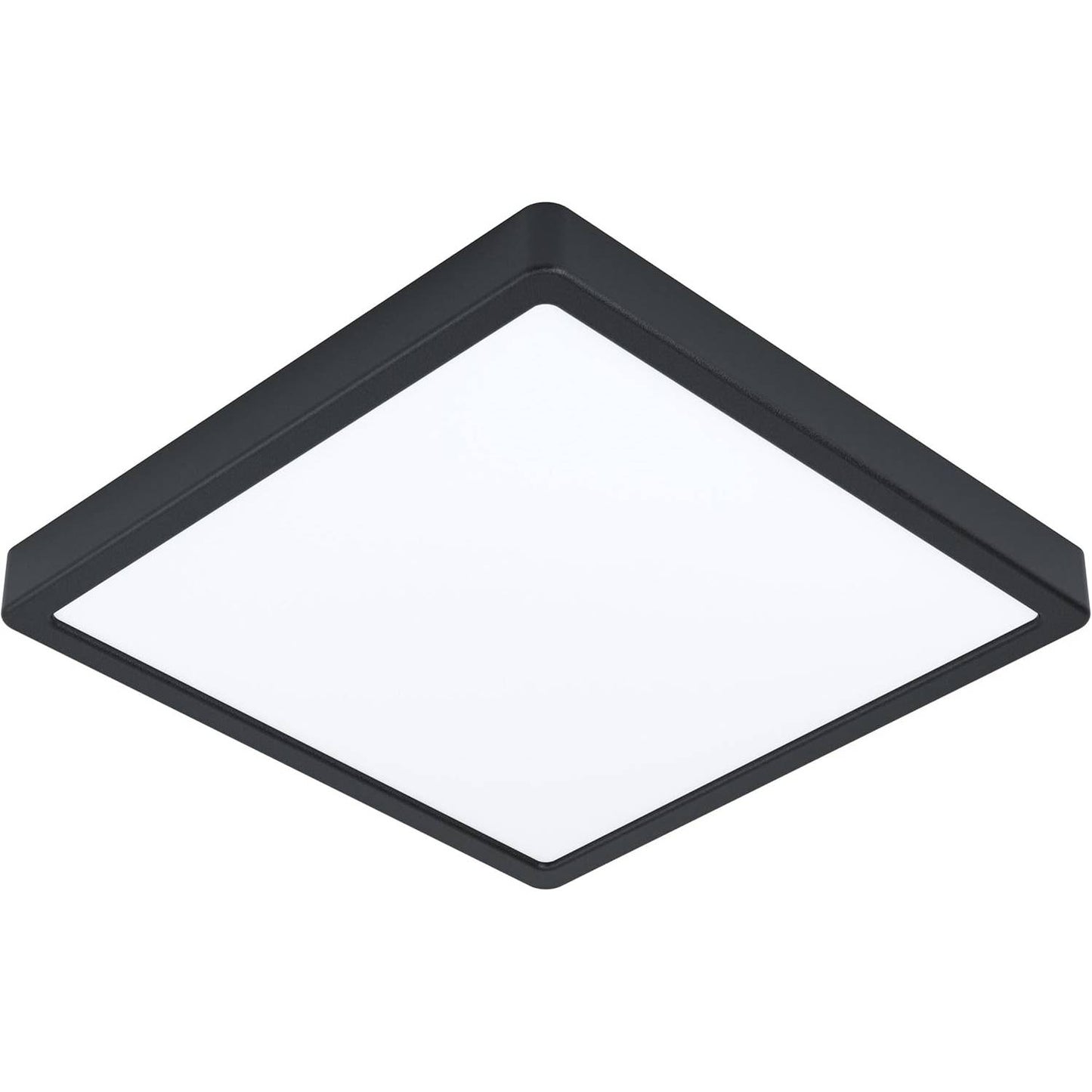 222396 - EGLO Fueva 5 Llambë Tavani LED, Gjatësi x Gjerësi 28.5 cm, e Montuar në Sipërfaqe Çeliku dhe Plastike, e Zezë dhe e Bardhë