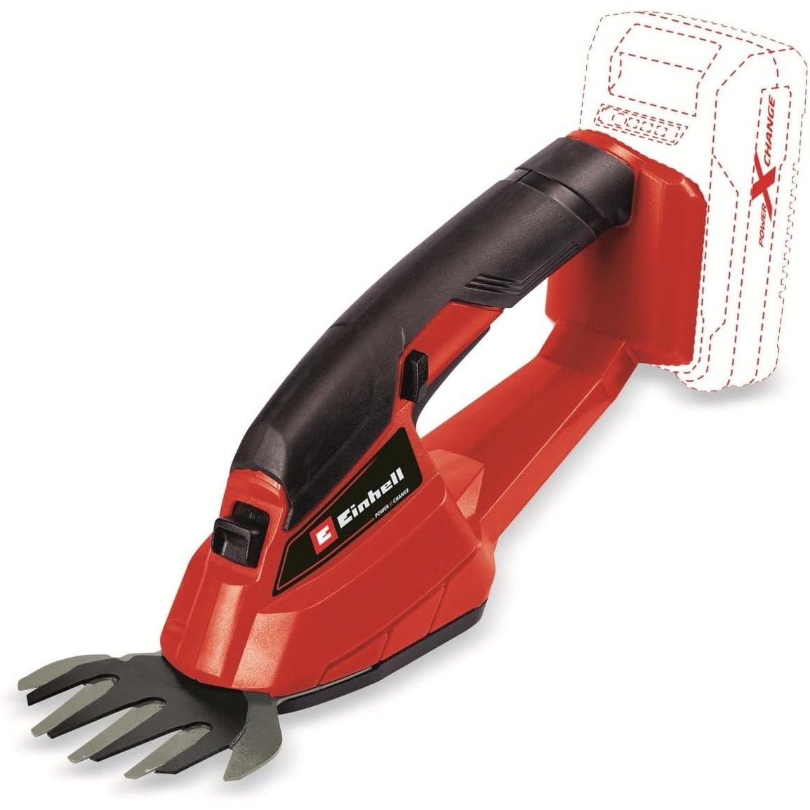 292988 - EINHELL Gërshërë bari pa tel GC-CG 18/1 Li-Solo, Li-Ion 18V, gjerësi prerjeje 100 mm, dorezë e butë, kuti ingranazhesh metalike, pa bateri dhe karikues