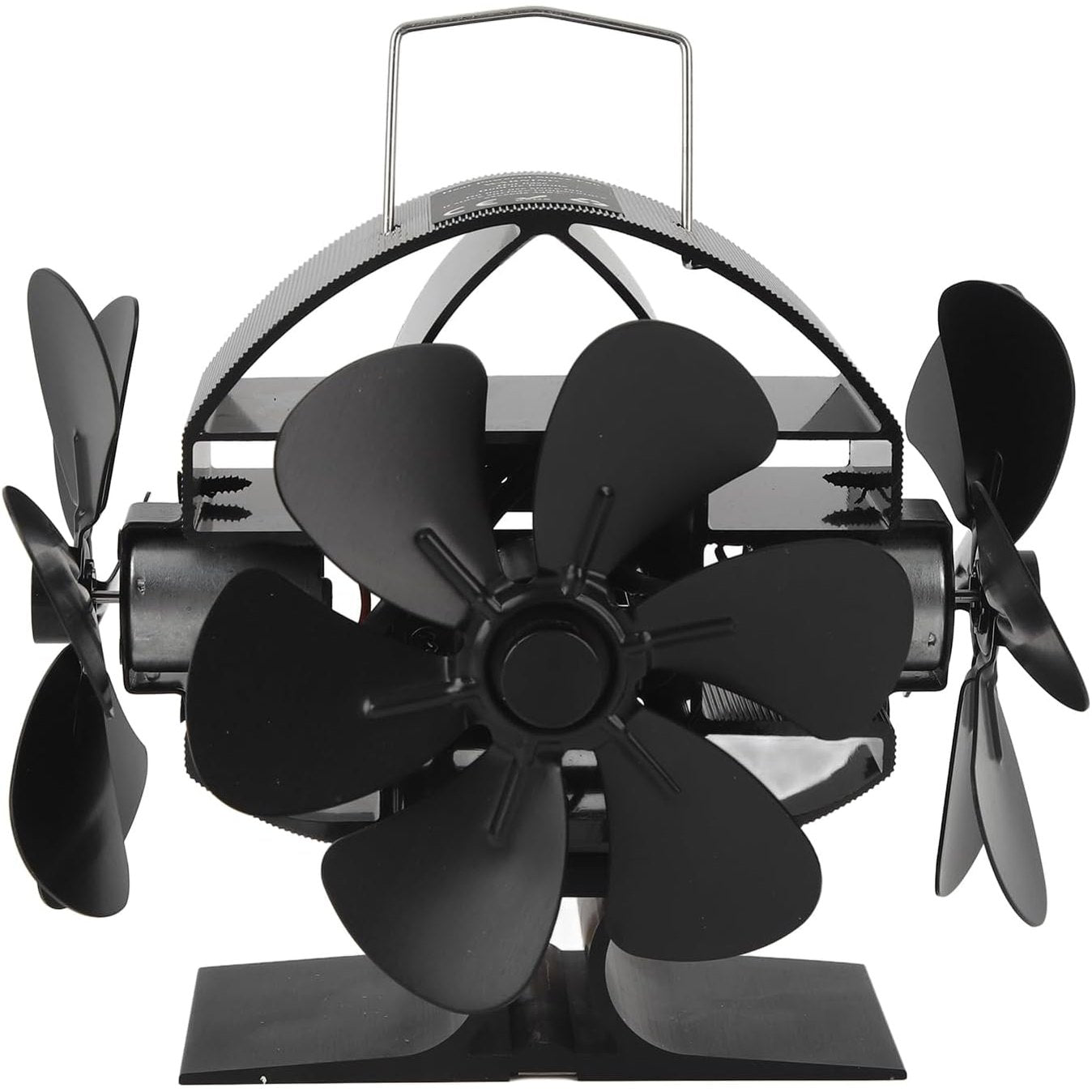 162371 - SUNICON Ventilator për Sobë, me Energji Nxehtësi, 3 Koka dhe 18 Tehe, me Lëkundje 270°, prej Alumini dhe Dorezë Mbulese Mbrojtëse