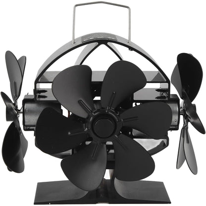 162371 - SUNICON Ventilator për Sobë, me Energji Nxehtësi, 3 Koka dhe 18 Tehe, me Lëkundje 270°, prej Alumini dhe Dorezë Mbulese Mbrojtëse