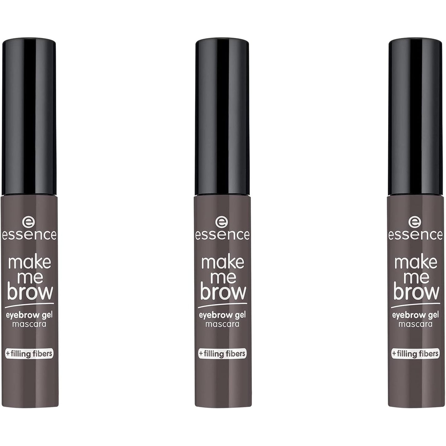 275904 - ESSENCE Make Me BROW, pako me 3 rimela për vetulla me fibra mbushëse Nr. 04, Vetulla Ashy Brown, 3 x 3.8g, vegane, pa mikroplastikë
