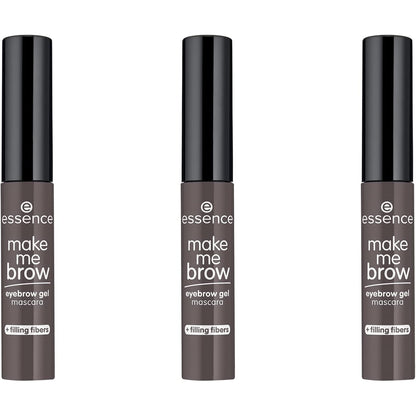 275904 - ESSENCE Make Me BROW, pako me 3 rimela për vetulla me fibra mbushëse Nr. 04, Vetulla Ashy Brown, 3 x 3.8g, vegane, pa mikroplastikë