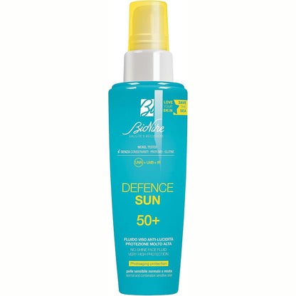 290270 - BIONIKE Defence Sun, Lëng për fytyrën SPF 50, 50 ml, efekt mat, i papërshkueshëm nga uji