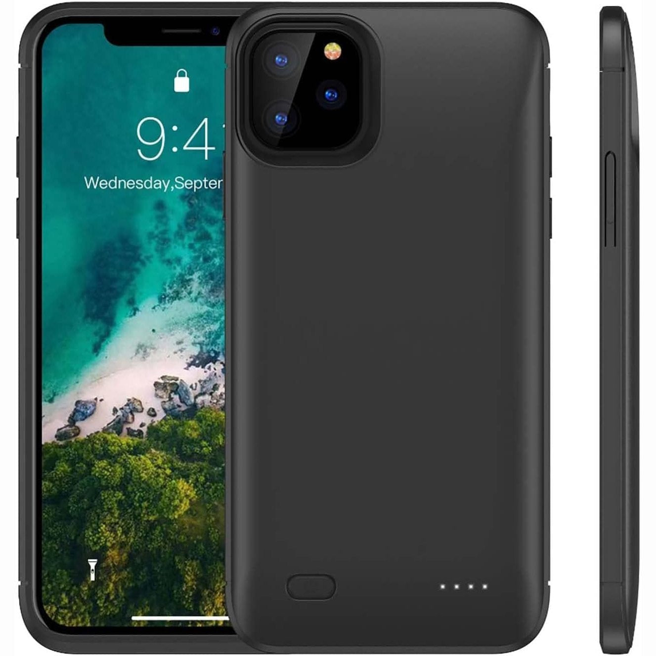 268269 - KUTIA E BATERISË SË INTELIGJENCË, e përshtatshme me iPhone 6-6S — 7-8 — SE, kapacitet 5200 mAh, bankë e rikarkueshme