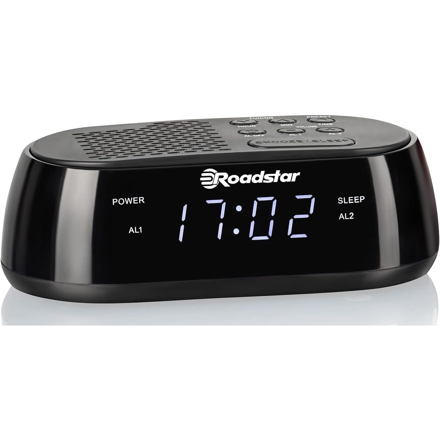 214697 - ROADSTAR Radio me orë dixhitale me alarm CLR-2477, me karikim USB