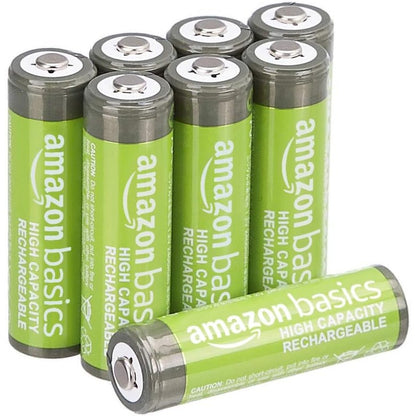 276900 - AMAZON BASICS Pako me 8 bateri të rikarikueshme AA NiMH, 2400 mAh, 1.2 V, të rikarikueshme 400 herë, të parakarikuara