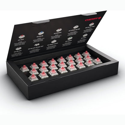 273685 - KIT ÇELËSI CHERRY MX RGB SILENT RED, Kuti me 23 Çelësa Mekanikë, Ndërrim Hot Swap, Çelës linear pa klikim, i butë dhe i heshtur