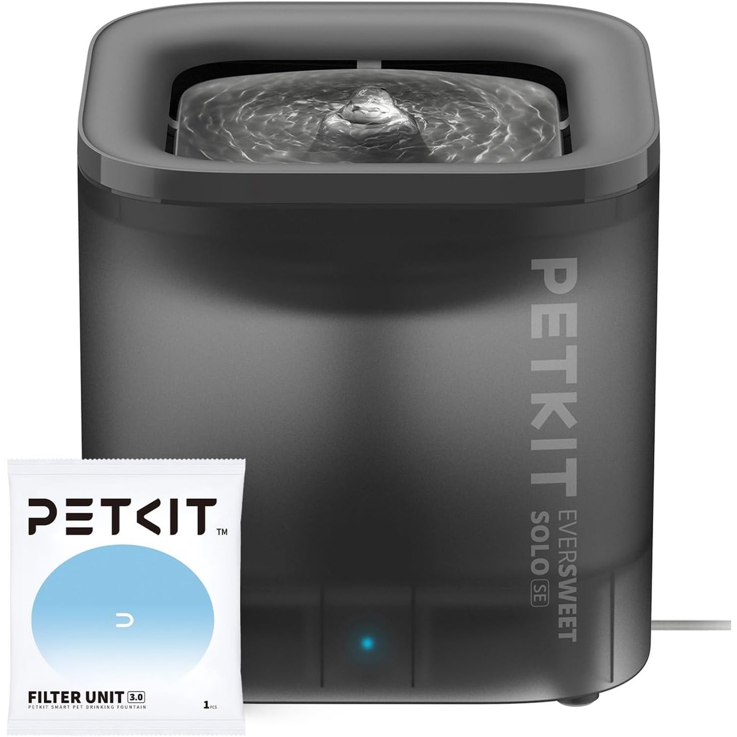 261557 - PETKIT CYBERTAIL SHATËRVAN UJI PËR MACE, DISPENSER UJI PËR QEN, SHATËRVAN UJI 1.85L, DRITË LED, 25DB JASHTËZAKONISHT I QETË, GRI