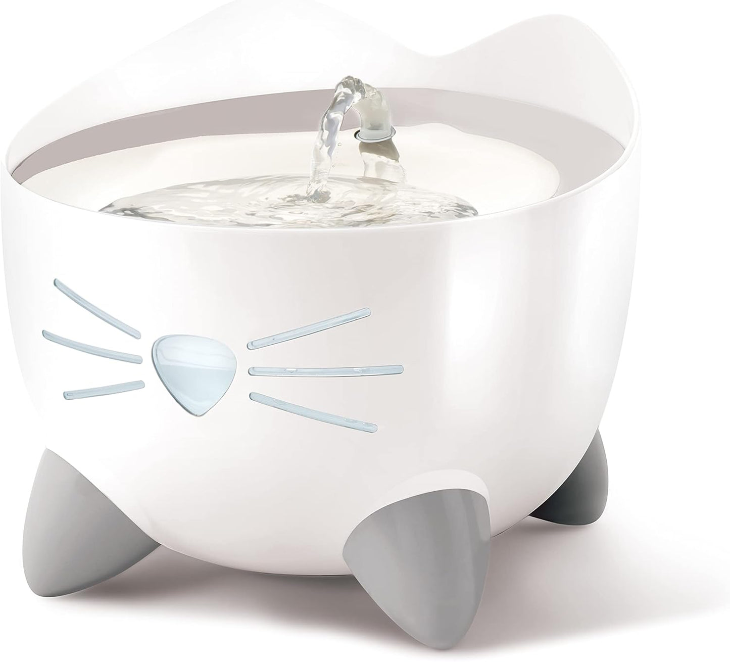 255518 - CATIT Shatërvan për mace Pixi prej çeliku inox, 2.5 L, i bardhë