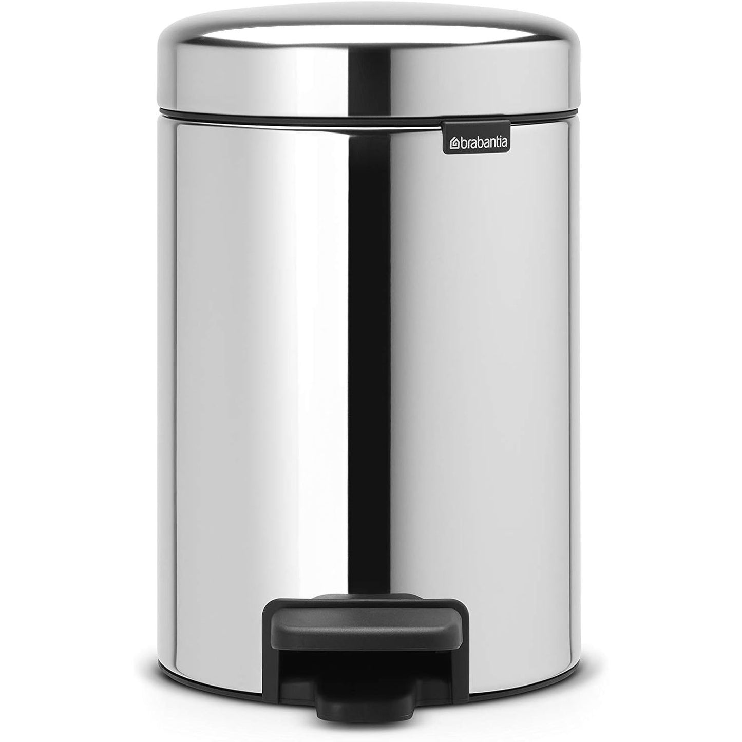 214132 - Brabantia 113147 GG172 Kovë me pedale me kovë të brendshme prej plastike, çeliku, çeliku Brilliant, 3 litra