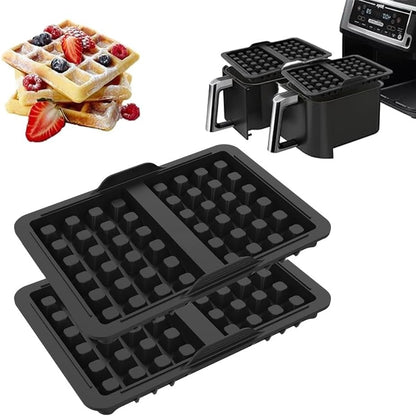 220674 - ANYINGKAI FORMË SILIKONI PËR VAFLA, 2 PJESE, PËR SKUQËSE ME AJËR, PËR MODELET NINJA DUAL AF400EU, AF300EU, AF451EU, SL400EU, AF500DE
