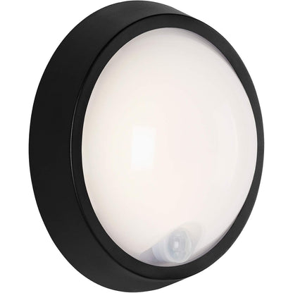 215155 - BRILONER Llambë LED e jashtme me detektor lëvizjeje dhe sensor muzgu, 12 Vat, Ø 17cm