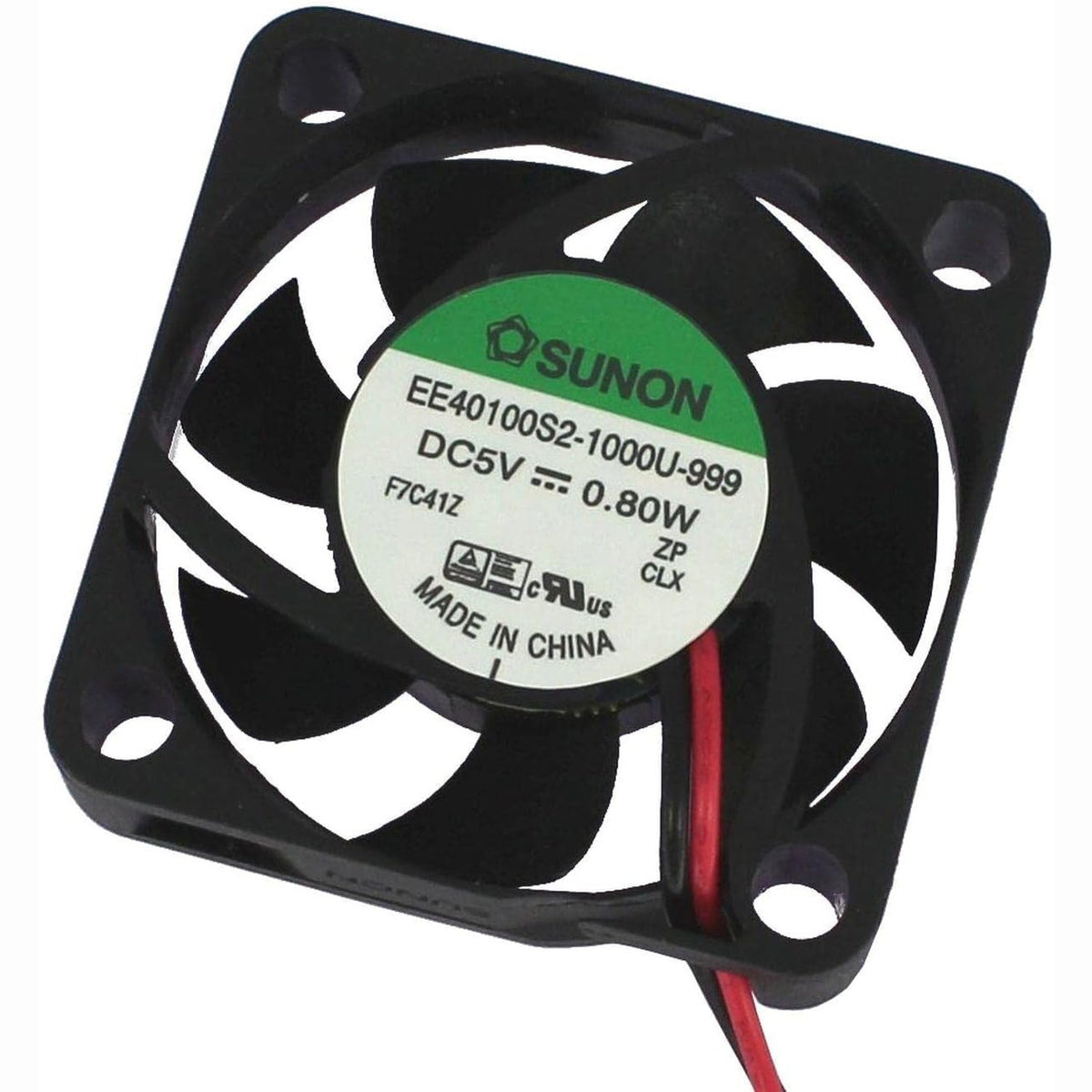 320739 - Sunon Ventilator 5V DC 0.6W 40x40x10mm 12m³/h 6100rpm
