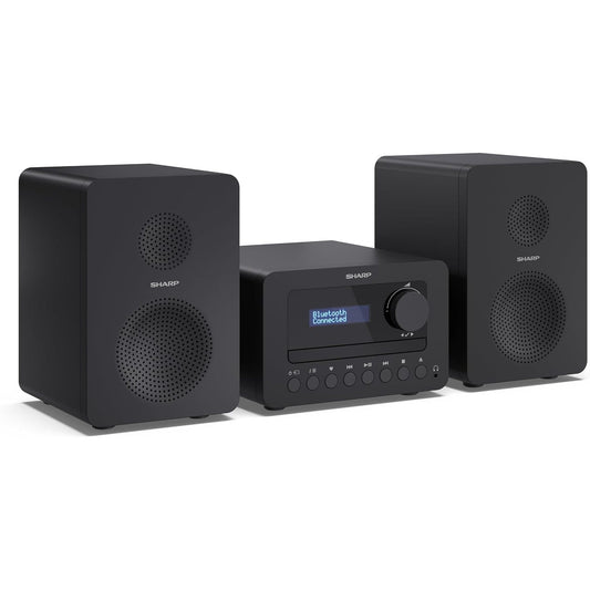 276118 - SHARP Sistem Stereo XL-B520D(BK) me Radio DAB+, Akordues FM, Bluetooth, CD/MP3 Player, Riprodhim USB, Altoparlantë druri, 40 Vat, i Zi