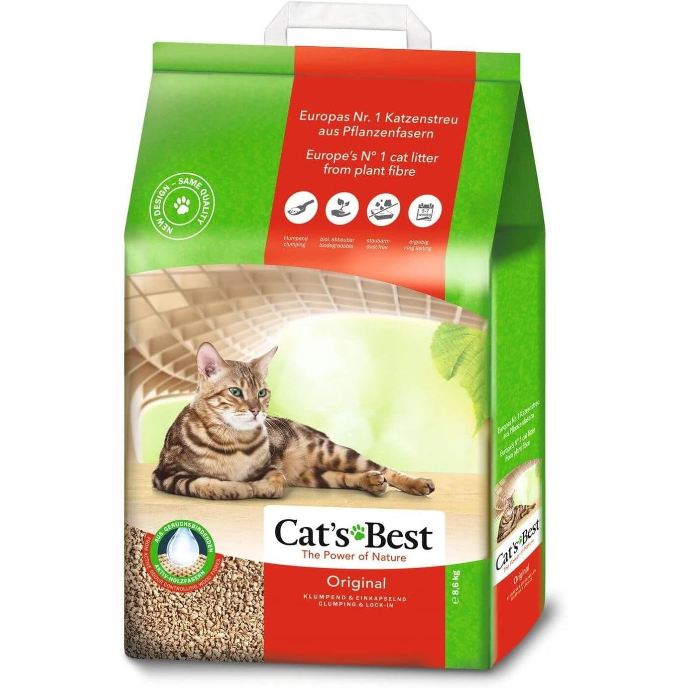 215526 - CAT'S BEST Plehra origjinale për macet, 100% me bazë bimore, 8.6 kg/20 l