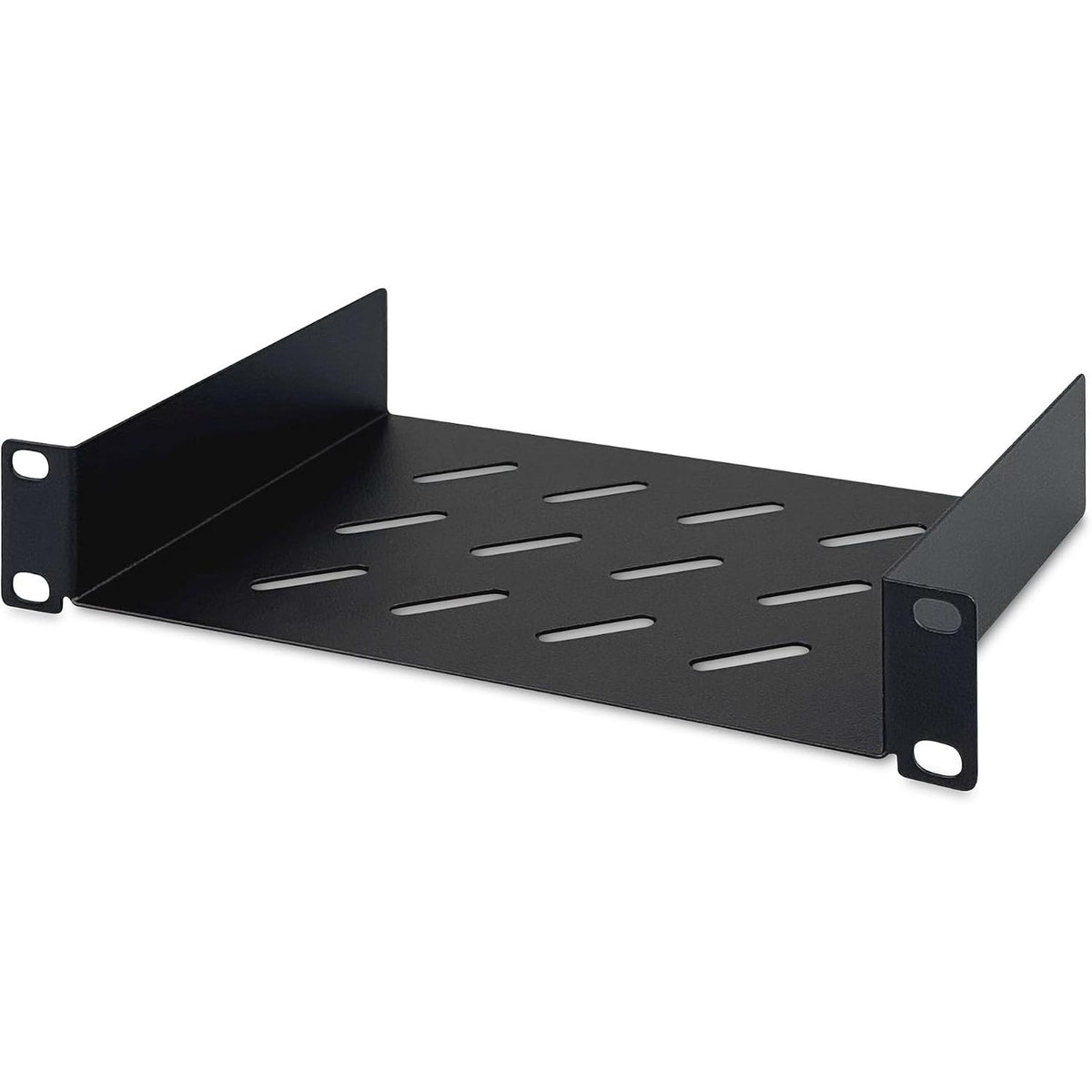 299966 - DIGITUS Raft 1U - 10 inç (254 mm) - Thellësi 150 mm - Fletë çeliku e shpuar - E zezë