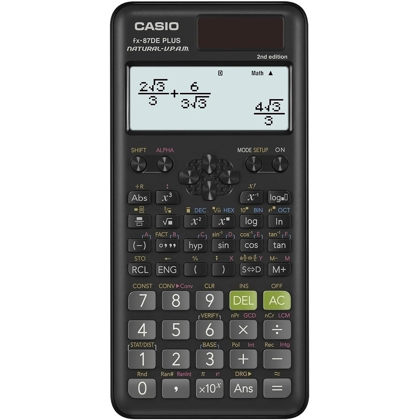 268572 - Casio FX-87DE Plus-2 Kalkulator Shkollor Shkencor-Teknik, i Zi