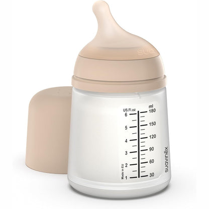 275777 - SUAVINEX Zero Zero Anti-Kolik Shishe me Thithë Silikoni, 180 ml, për foshnje 0+ muaj, ideale për ushqyerje të përzier, thithë që imiton gjirin