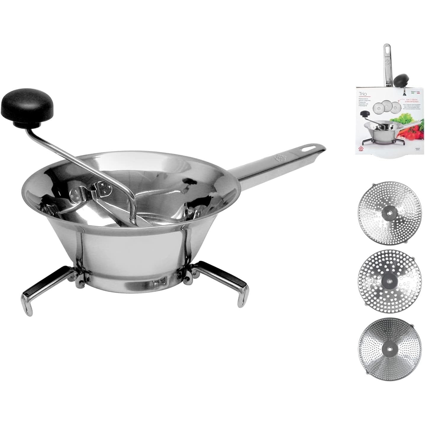 214579 - HOME Mulli ushqimi Trio me 3 disqe, teh premium, 20 cm