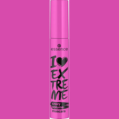319188 - ESSENCE Rimel I LOVE EXTREME crazy për volum, 12 ml, vegan, pa parfum, teksturë e zezë e thellë