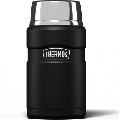 214343 - THERMOS Termos çeliku inox, E zezë mat, 710 ml