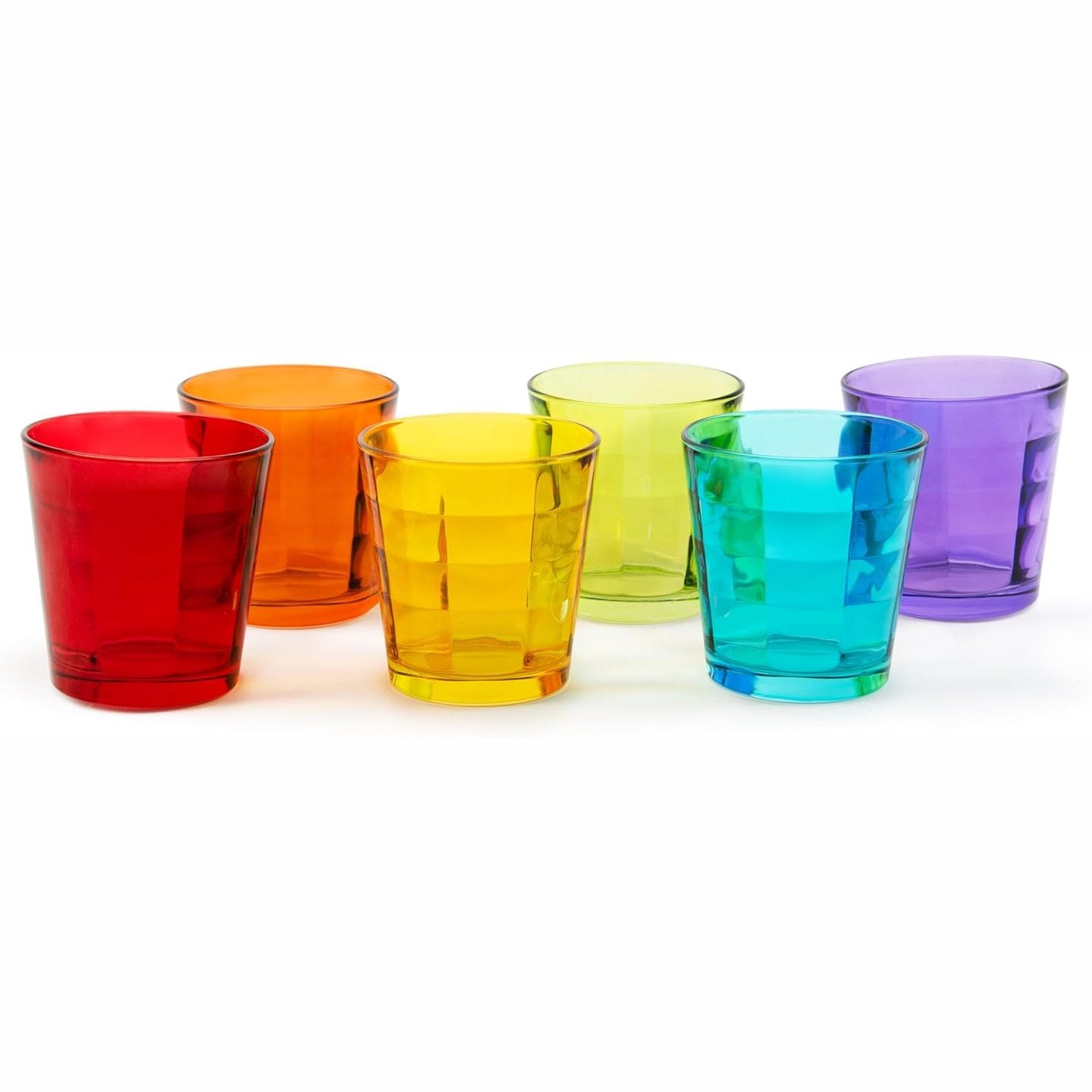 223865 - EXCELSA Set me 6 gota shumëngjyrëshe, xham i fryrë, kapacitet 245 ml, diametër 8 cm